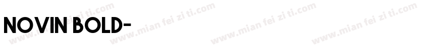 novin bold字体转换